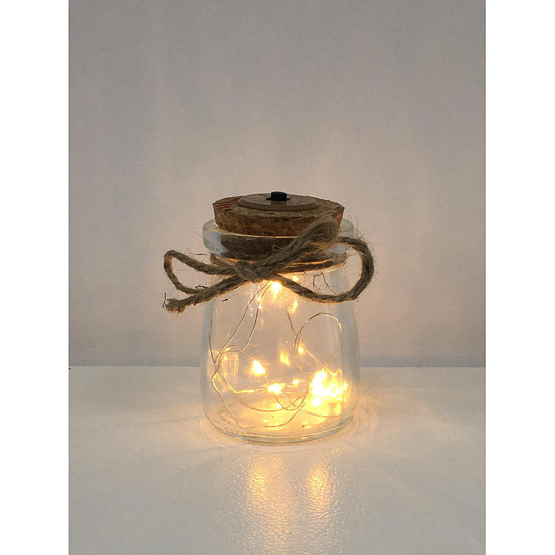Frasco de vidrio Light IT con 5 velas