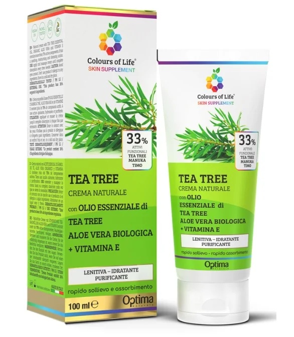 OPTIMA Eudermic Cream - Tea Tree 100 ml, ideaal voor acne, zweren, insectenbeten en brandwonden.