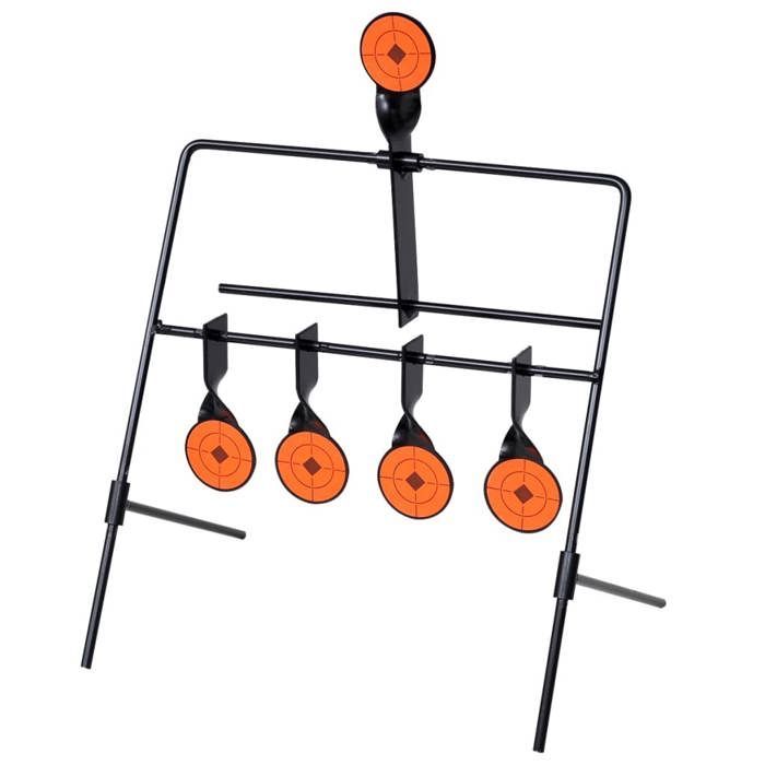 vidaXL Shooting Target with 4 + 1 Auto-Reset Targets Shooting Game 90830