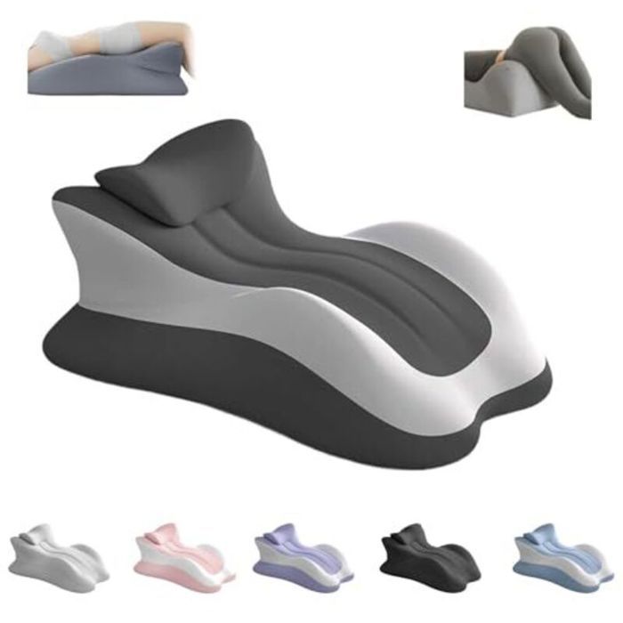 Oreiller triangulaire en mousse à mémoire - ZOR® - Soutien lombaire - Multifonctionnel - Mousse à mémoire de forme