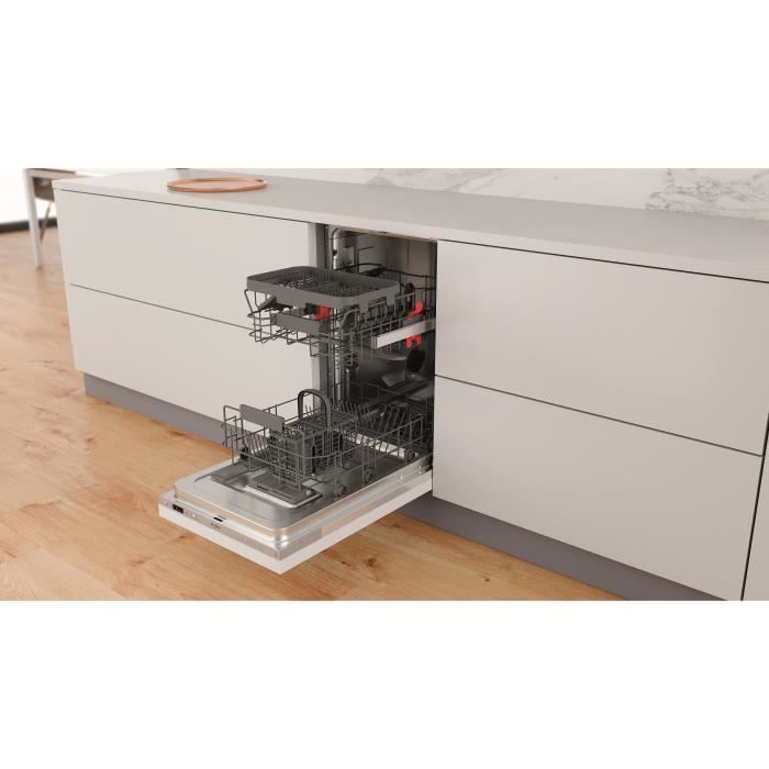 Lavastoviglie da incasso WHIRLPOOL WSIC3M27C - 10 coperti - Induzione - Larghezza 45 cm - 47 dB