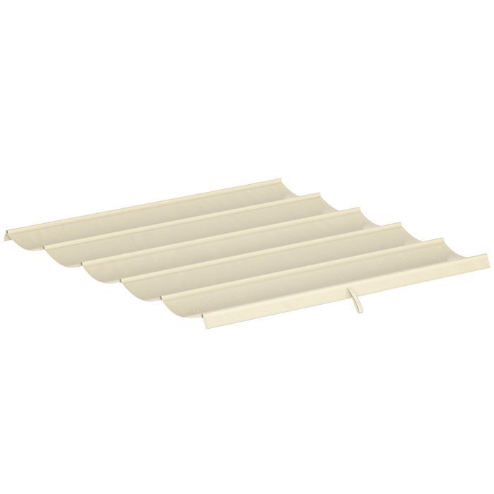 x 3 m Pergola/Gazebo Canopy - Outsunny - Retractable - Canopy Only 250 x 255 cm - Cream