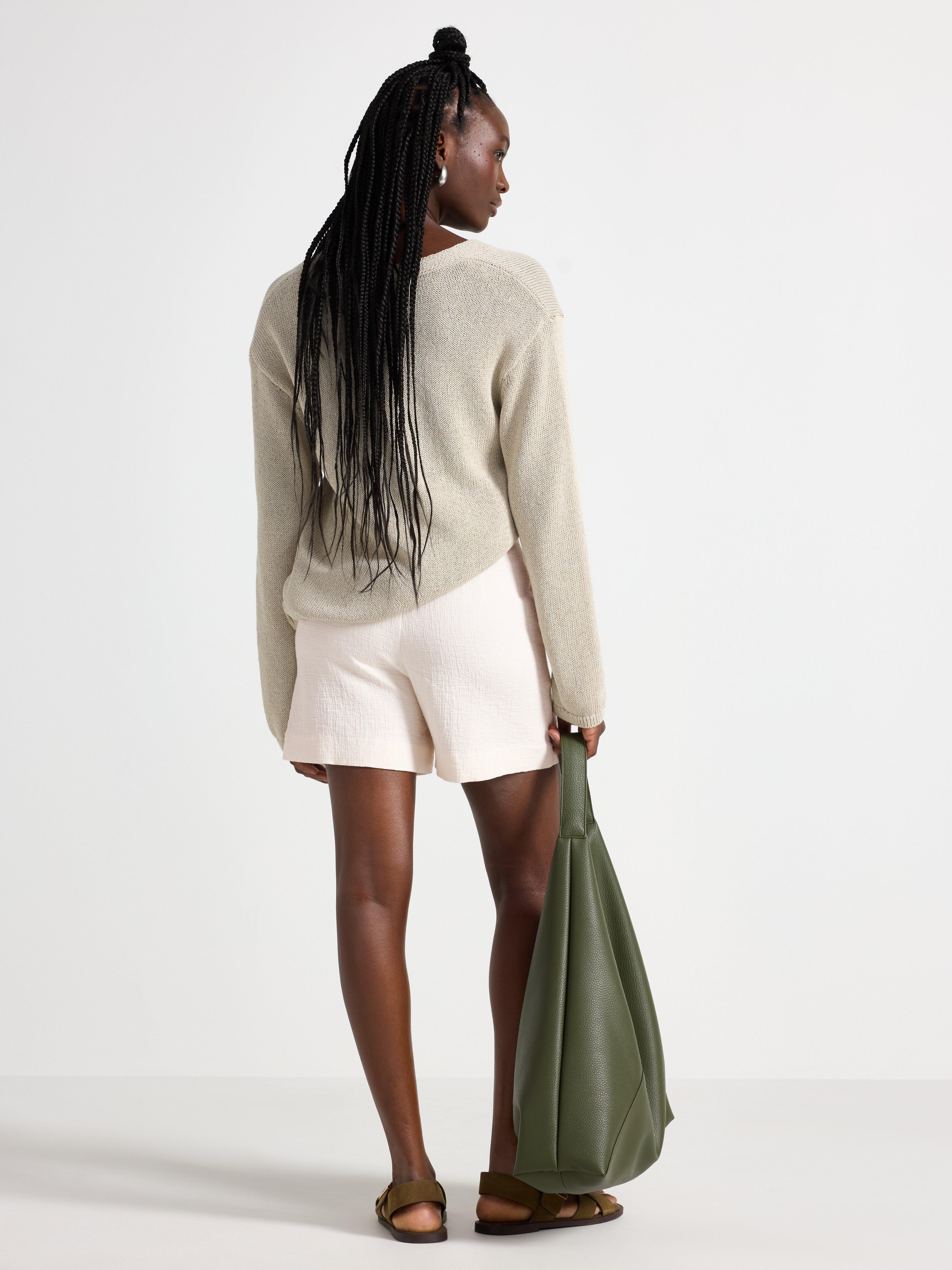 Кринклејд шорц, боје Off White