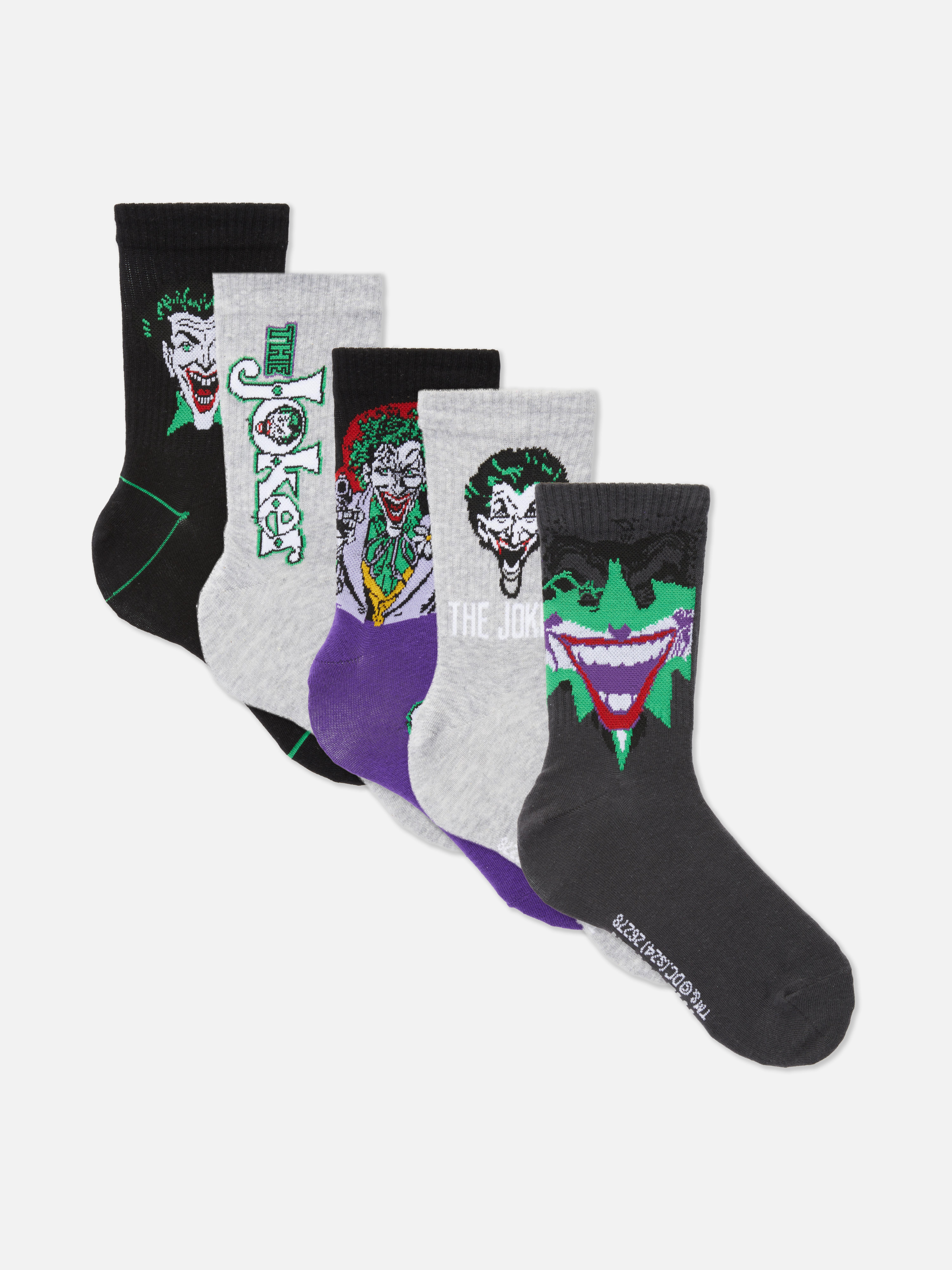 Șosete până la gleznă The Joker, 5 perechi De ce atât de serios? Aceste șosete până la gleznă sunt luminate de The Joker.
