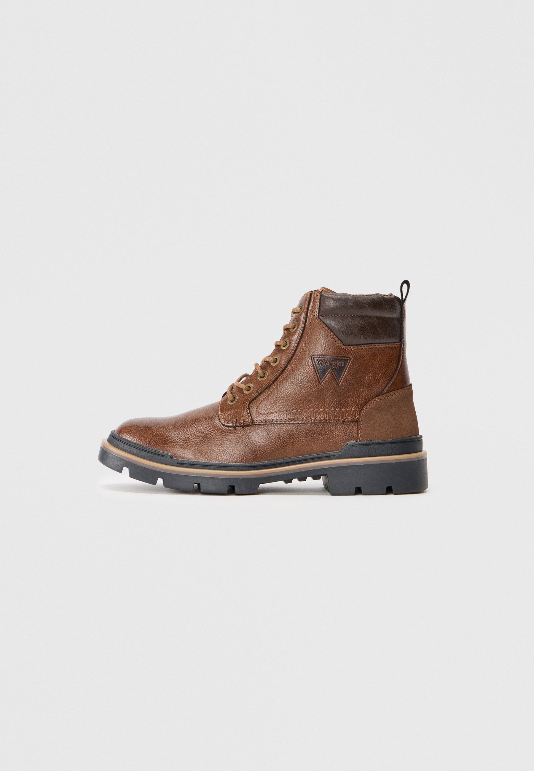 Wrangler NEVADA MEN HIGH - Enkellaarsjes met vetersluiting - schildpadmotief
