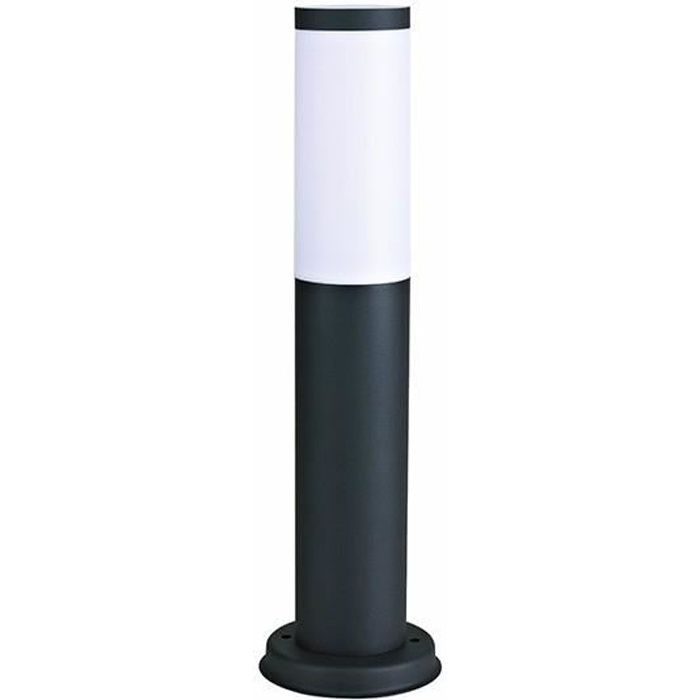 Dissuasore da esterno - ARLES - Altezza 45 cm - Grigio - Fluorescente compatto - Moderno