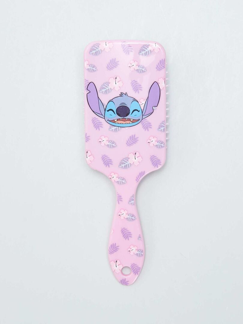 Escova de cabelo 'Stitch' - ROSA
