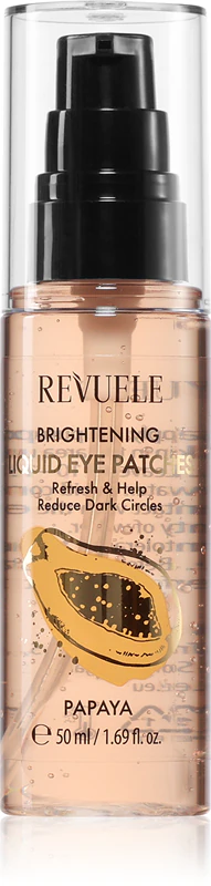 Revuele Rozjasňujúca tekutá očná gélová maska s papájou na tmavé kruhy