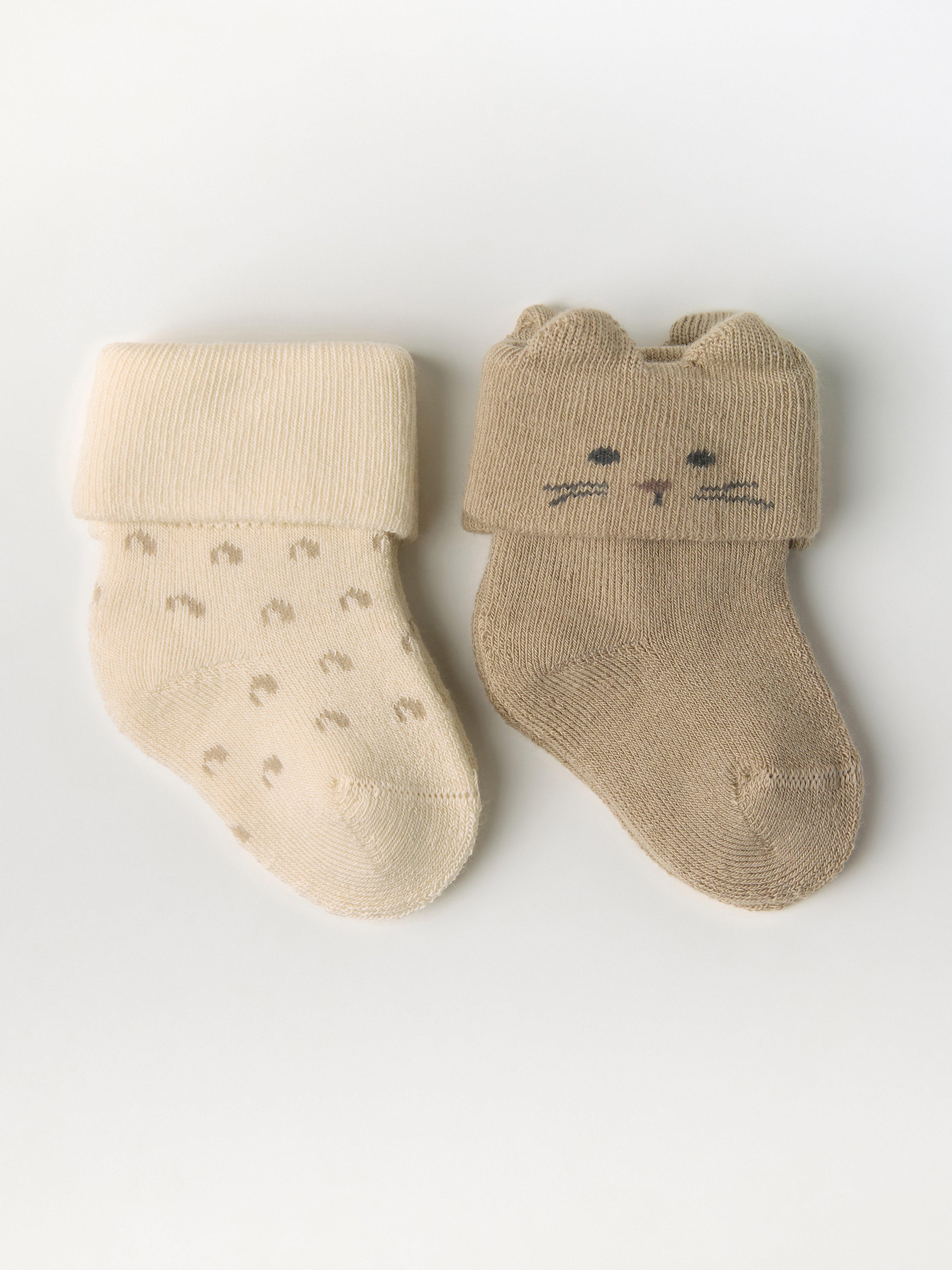 Paquete de 2 trumper frotado Beige