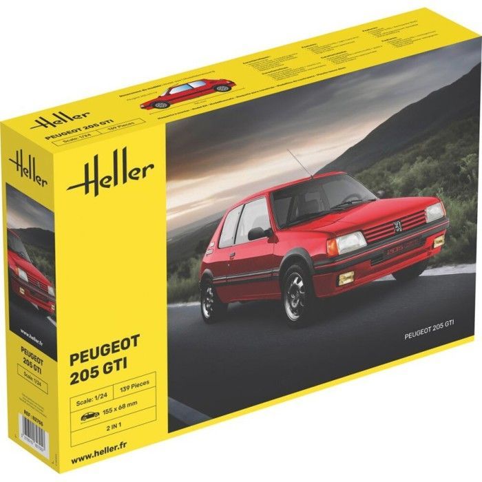 [PRÉ-VENDA] HELLER 82705 PEUGEOT 205 GTI KIT DE MODELO EM ESCALA 1/24