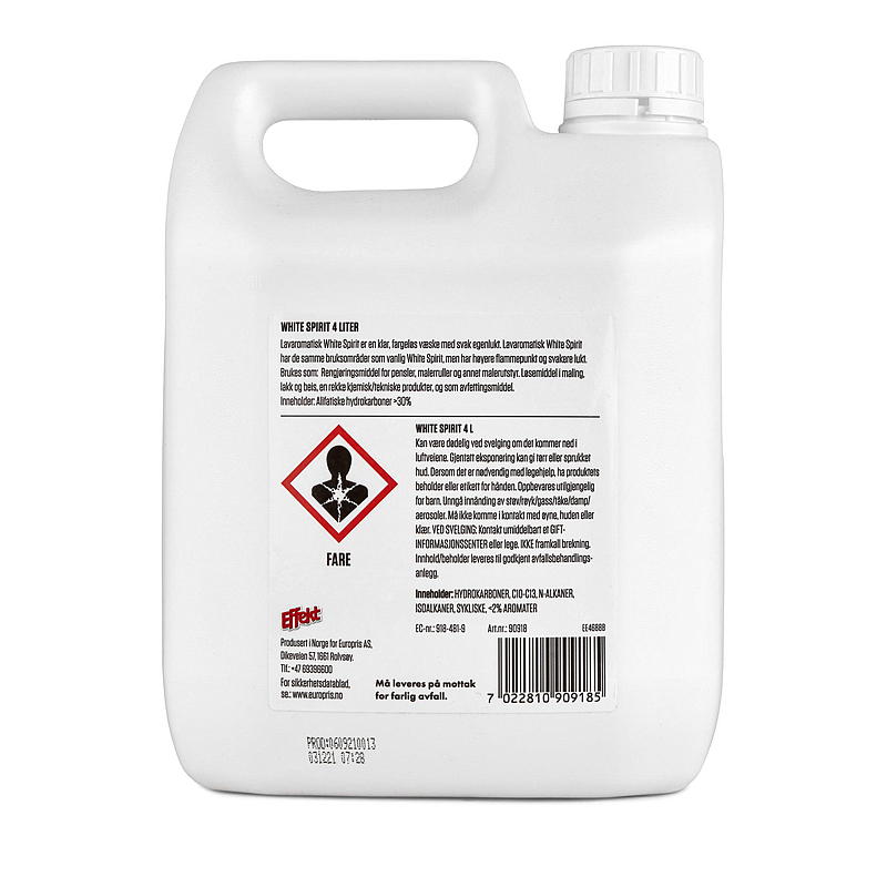 Effekt Hvit terpentin 4 l, Effekt