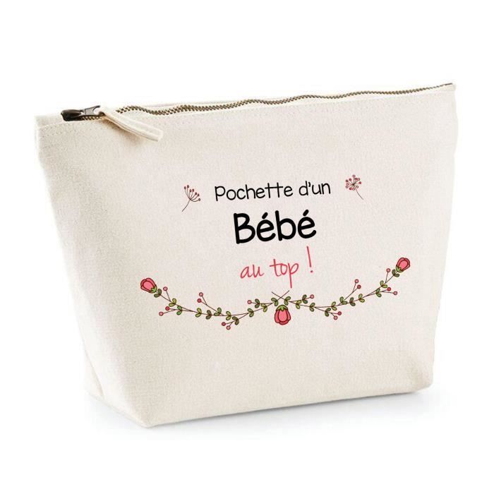 Bolsa para Bebê - Bolsa para Acessórios - 100% Algodão - Com Zíper - 28cm x 19cm x 9cm