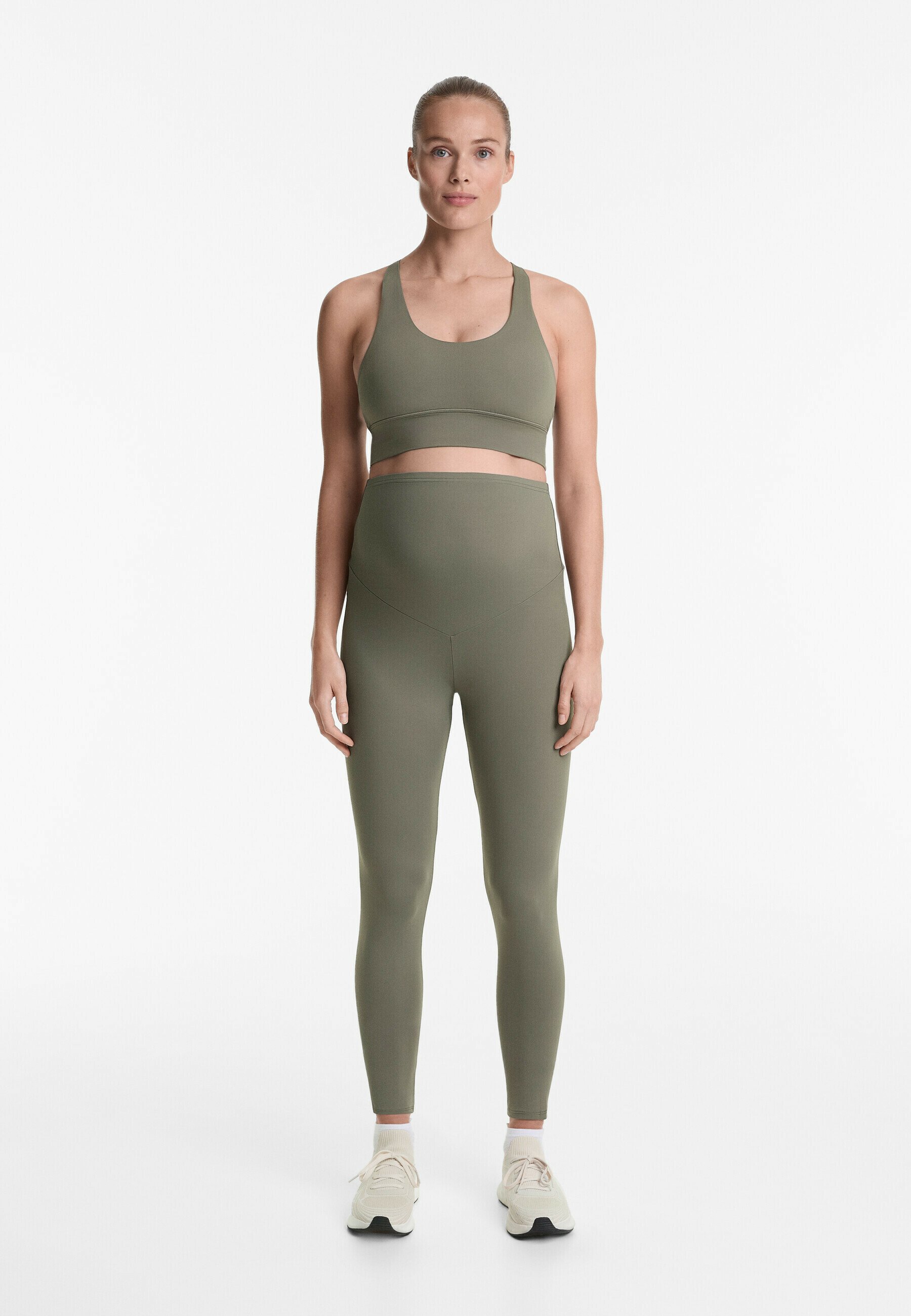 OYSHO COMFORTLUX 65cm ZWANGERSCHAPSlegging - kaki