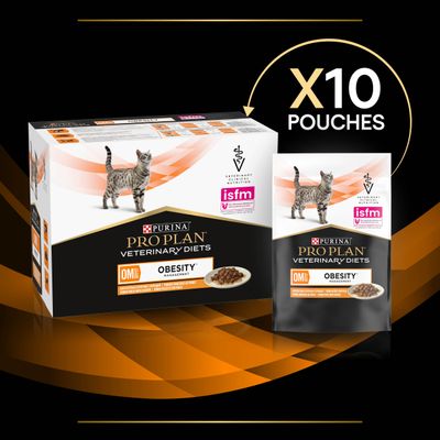 PURINA PRO PLAN Veterinary Diets Διαχείριση Παχυσαρκίας για Γάτες OM - Κοτόπουλο