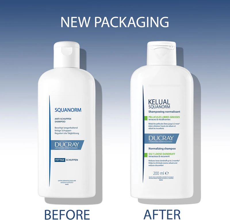 Ducray Kelual Squanorm Shampoo de Tratamento Regulador para Caspa Oleosa