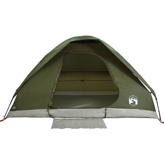 Tienda de campaña tipo domo para 4 personas vidaXL, color verde oliva, impermeable, 4009642
