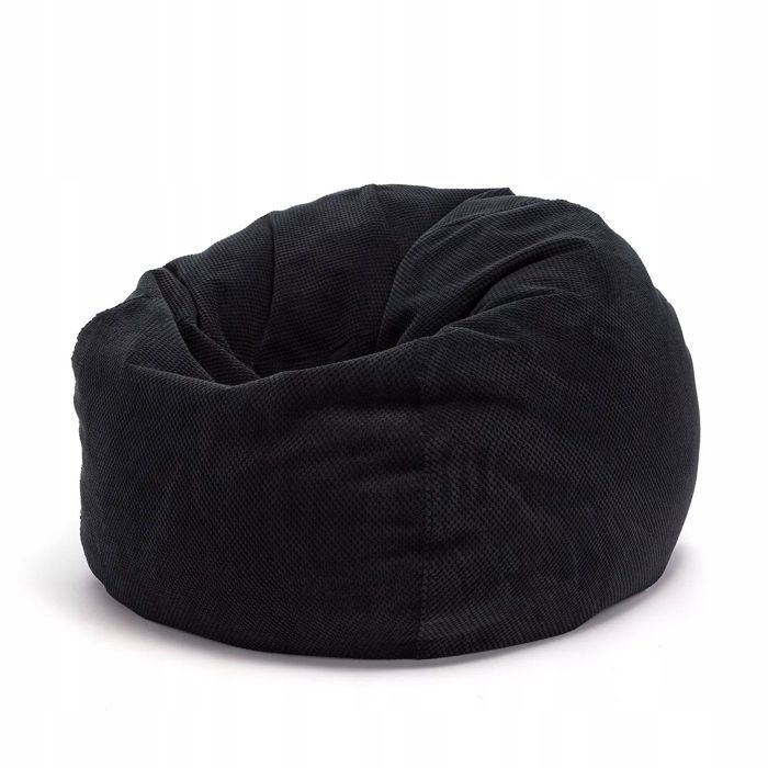Sillón tipo puf Ecopuf - Sillón, sofá, cojín de suelo, puf para interior/exterior - Negro
