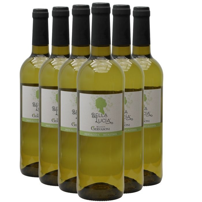 Maison Gervasoni Alcohol Free Bella Lucia - White Wine from Languedoc - Roussillon (6x75cl) Alcohol Free