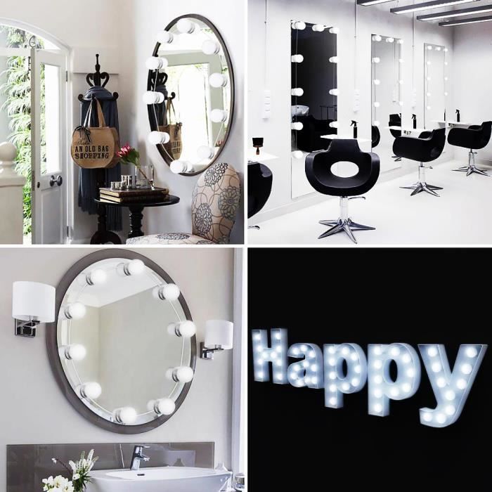 Lampverlichting - XCSOURCE - LED-spiegelverlichting voor make-up - Wit - 6500K - 10 lampen
