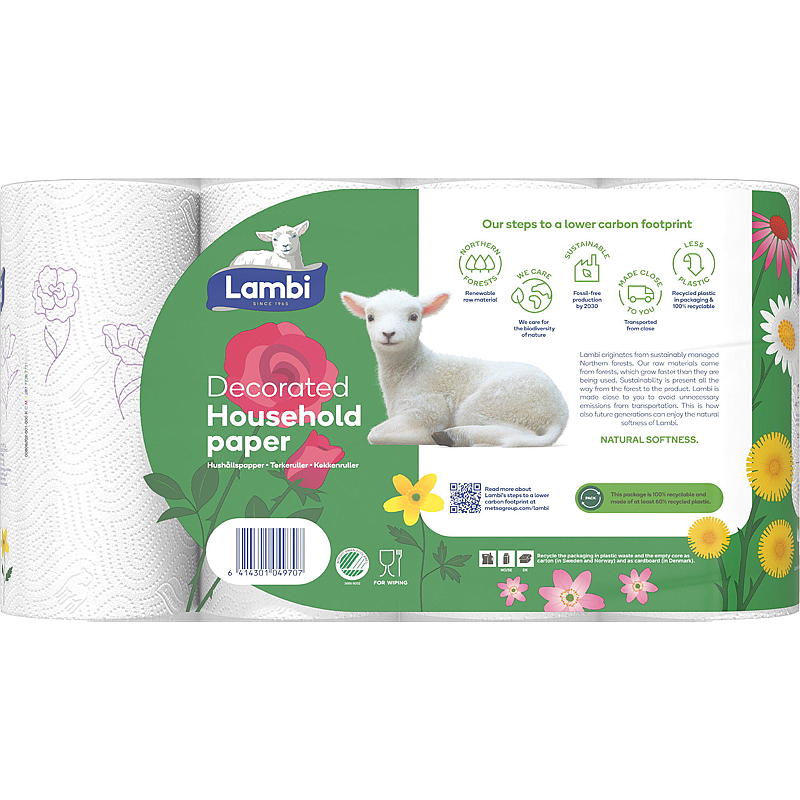 Lambi Wäschetrocknerrolle, Lambi 4er-Pack Dekoration