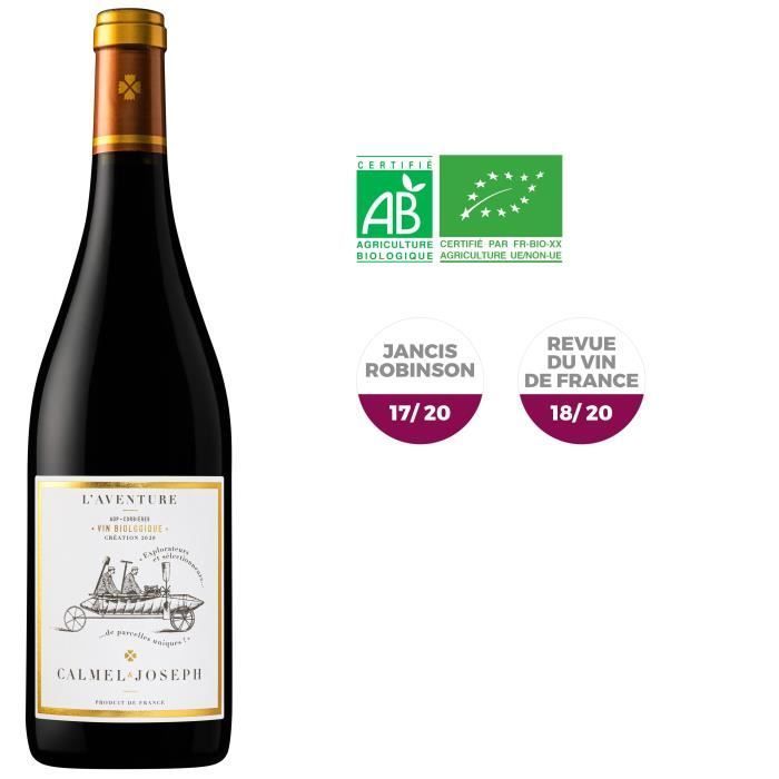 Calmel & Joseph Les Terroirs L'Aventure 2020 Corbières - Vin rouge de Languedoc - Bio