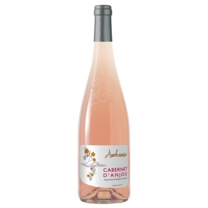 Les Caves de la Loire - Lote de 6 vinos rosados Ambroisie Cabernet d'Anjou AOC - Loira - Botella de 750 ml