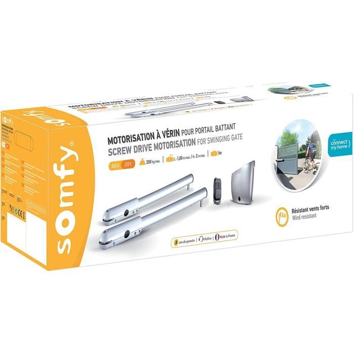 Somfy SGS 201 RTS – Motorizzazione per cancelli a doppia anta