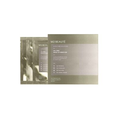 M2 Beauté Ultra Pure Solutions makiažo valiklis be aliejaus veidui ir akims, 7 x 2 ml