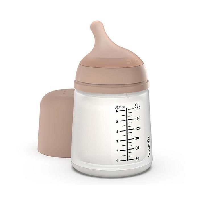 Suavinex, Zerø.Zerø, Biberon anti-colique - Taille unique Spécial Allaitement - 180ml
