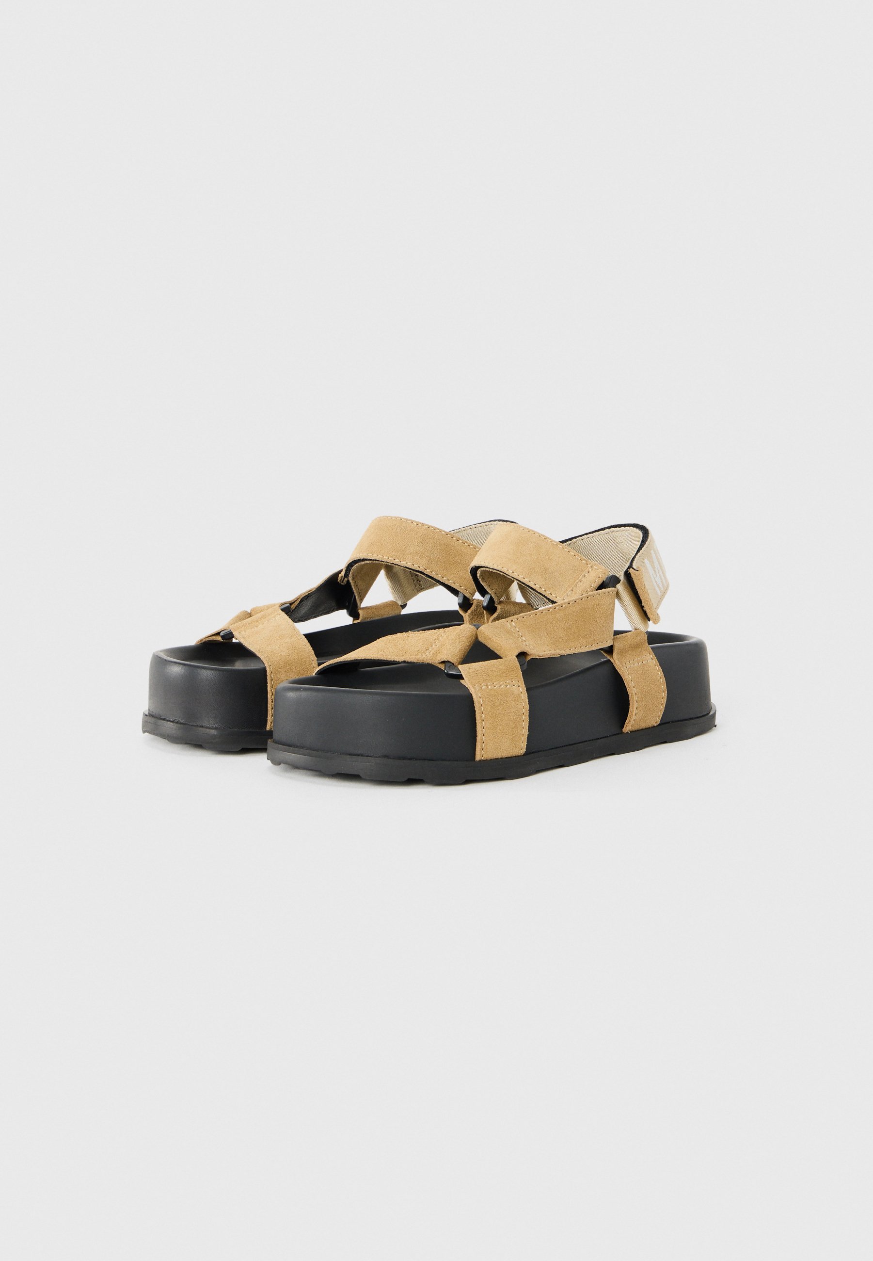MOSCHINO Plateau-Sandalen - beige
