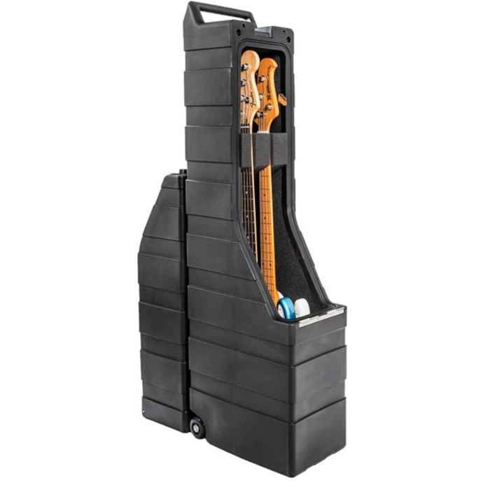 Estuche rígido ENKI AMG-2-B para 2 bajos. Fundas y estuches para guitarra.
