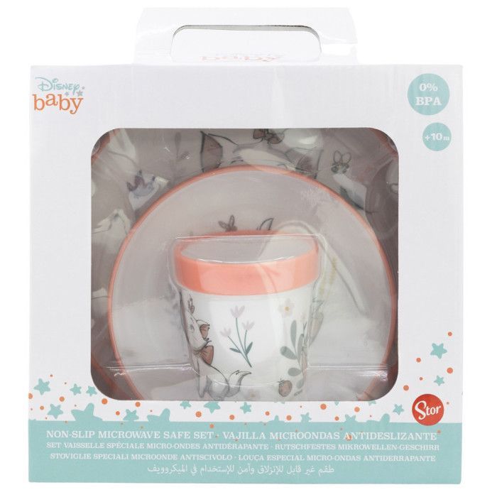 Set da pappa THERMOBABY ARISTOCHAT da 3 pezzi: piatto, ciotola e tazza