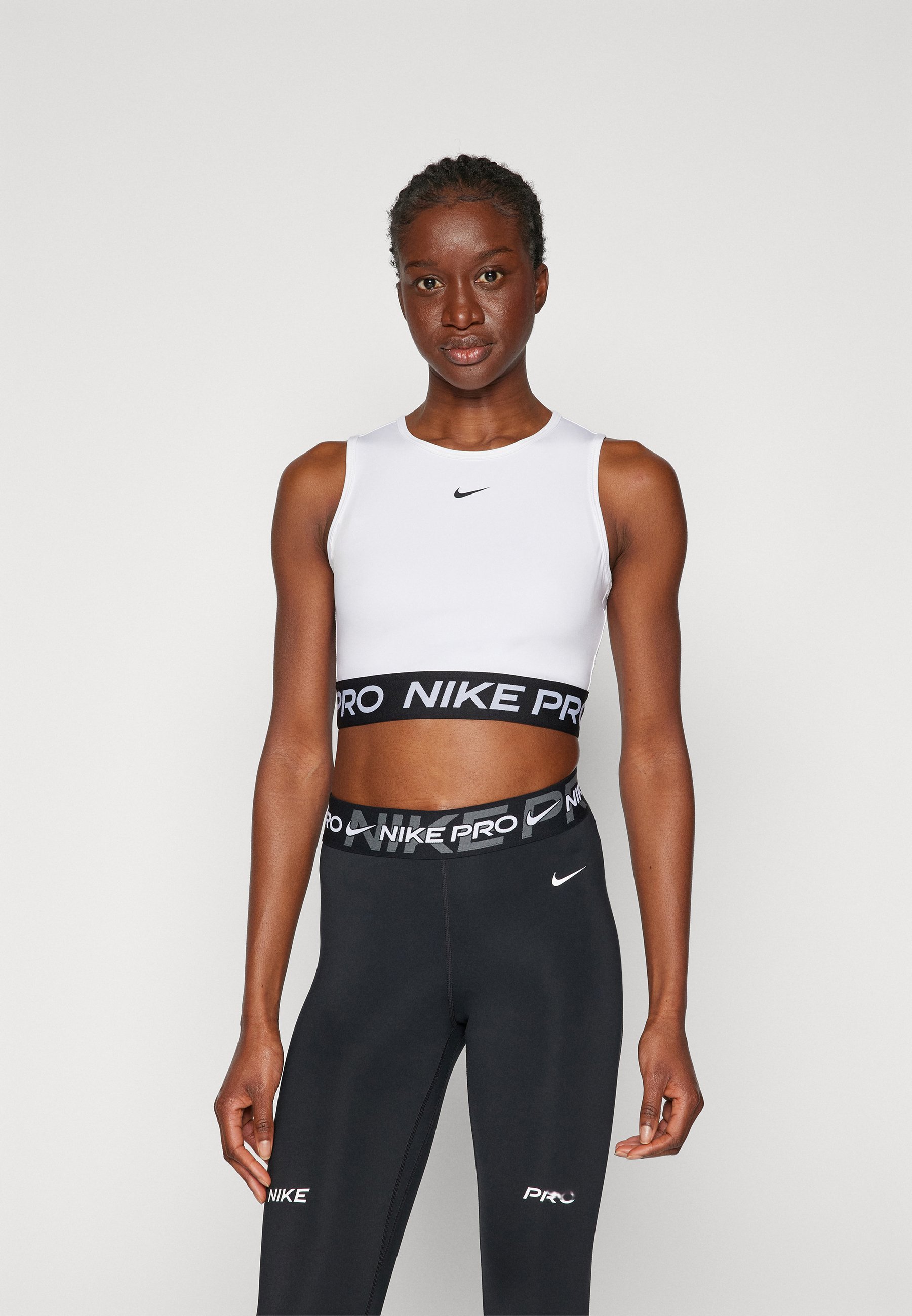 Débardeur court Nike Performance - Blanc/Noir