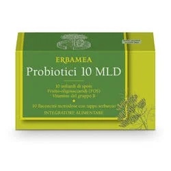 ERBAMEA Probiotica 10 miljard 10 flesjes van 100 ml glutenvrij