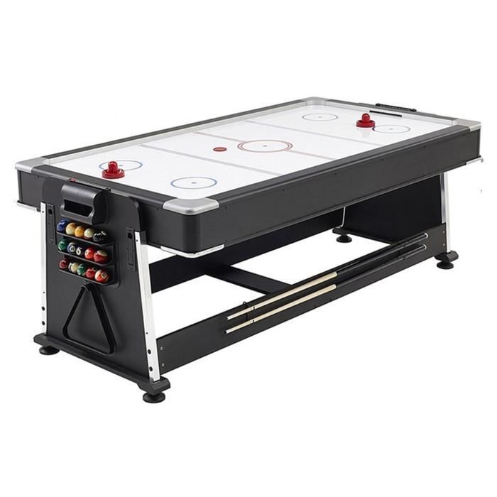 Meyer Billardtisch – 2,13 m (7 Fuß) Multifunktionstisch – Airhockey, Tischtennis – Schwarz