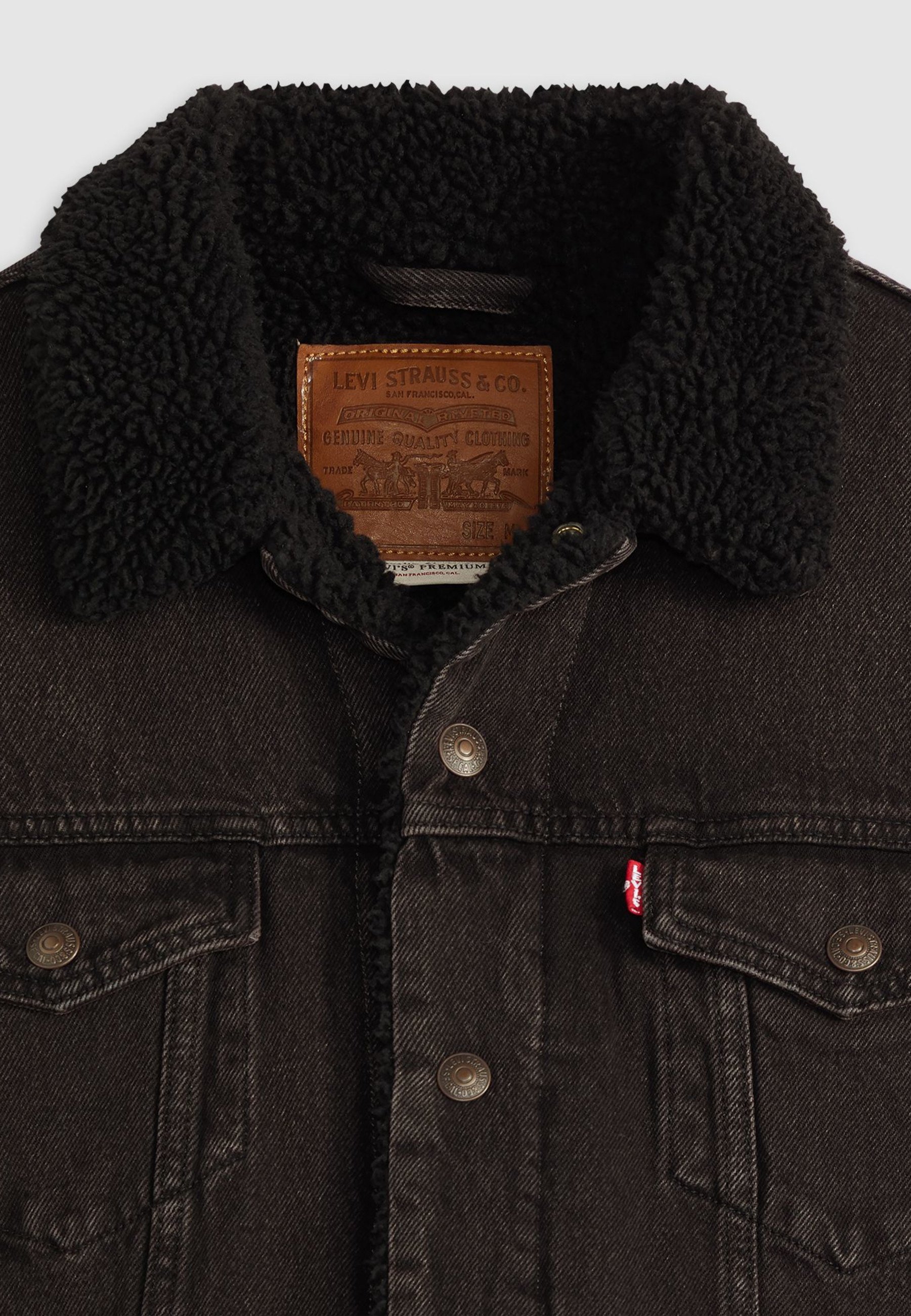 Levi's® TRUCKER - Giacca di jeans - costruita per durare sherpa trk