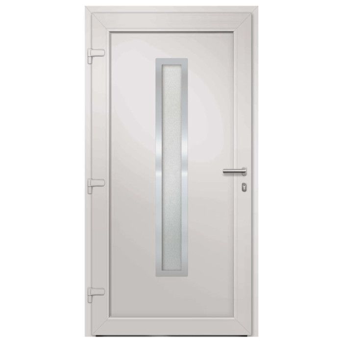 vidaXL Porte d'entrée Blanc 98x208 cm