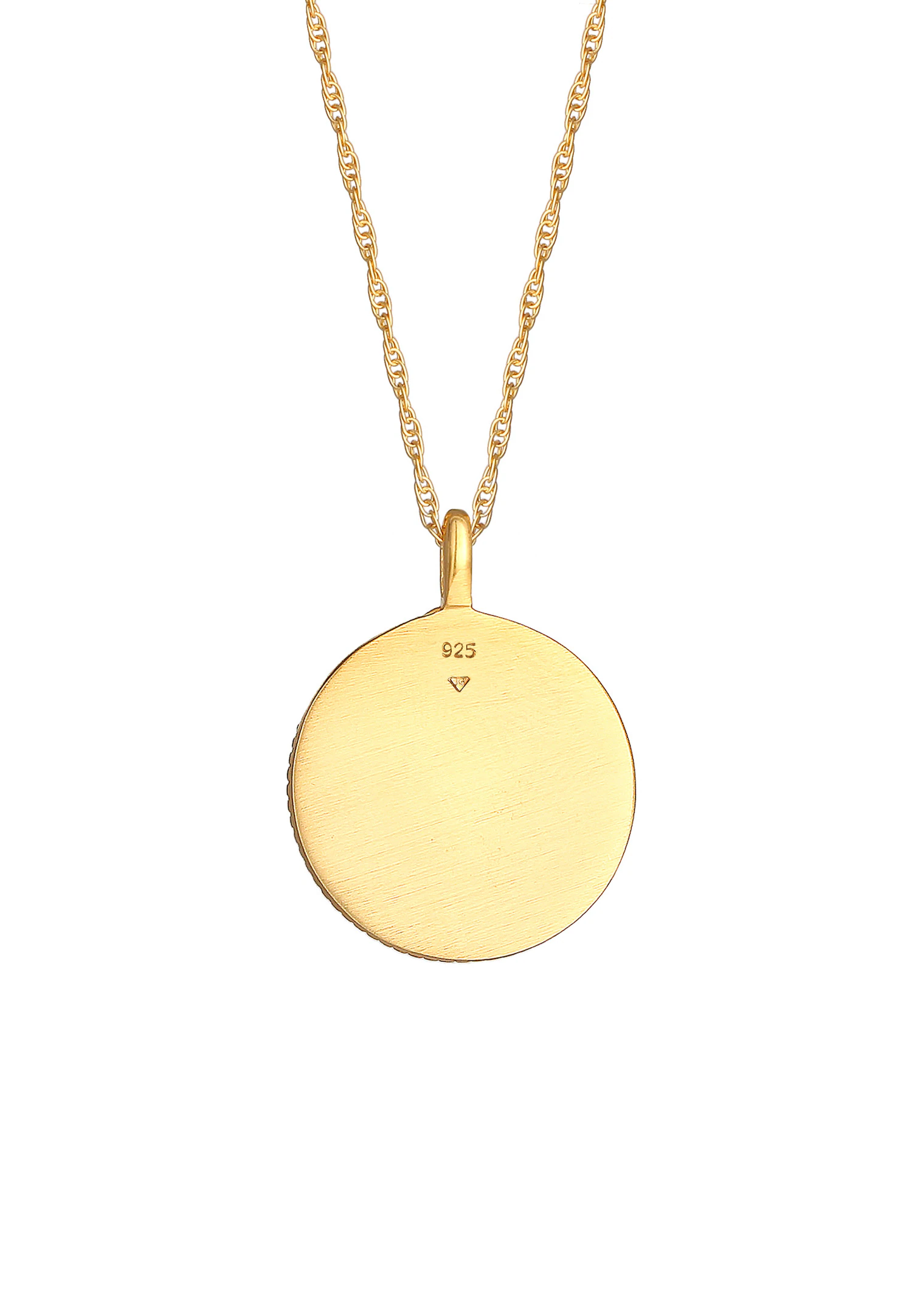 Elli Pièce de monnaie antique de zodiaque Capricorne pour dames Trend Astro en argent sterling 925