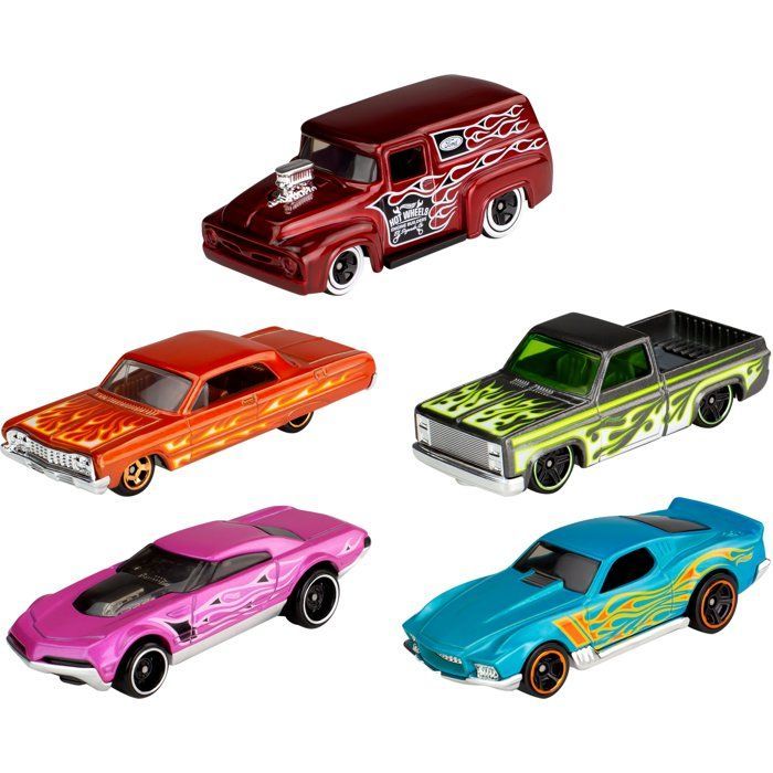 Coffret de 5 voitures Hot Wheels - Modèle aléatoire - 400+ modèles - 15 thématiques 1806