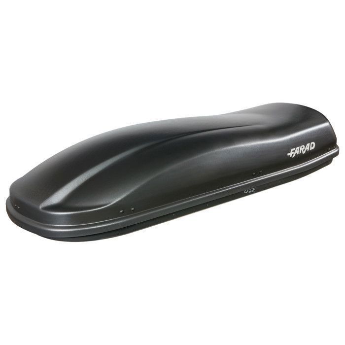 FARAD F3 530 LT Geprägte schwarze Dachbox