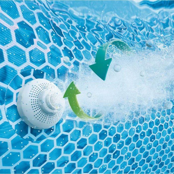 Kit Piscine hors sol tubulaire INTEX - Pris Frame - 366 x 99 cm - Ronde (Pompe, cartouche et échelle) - 26716ND