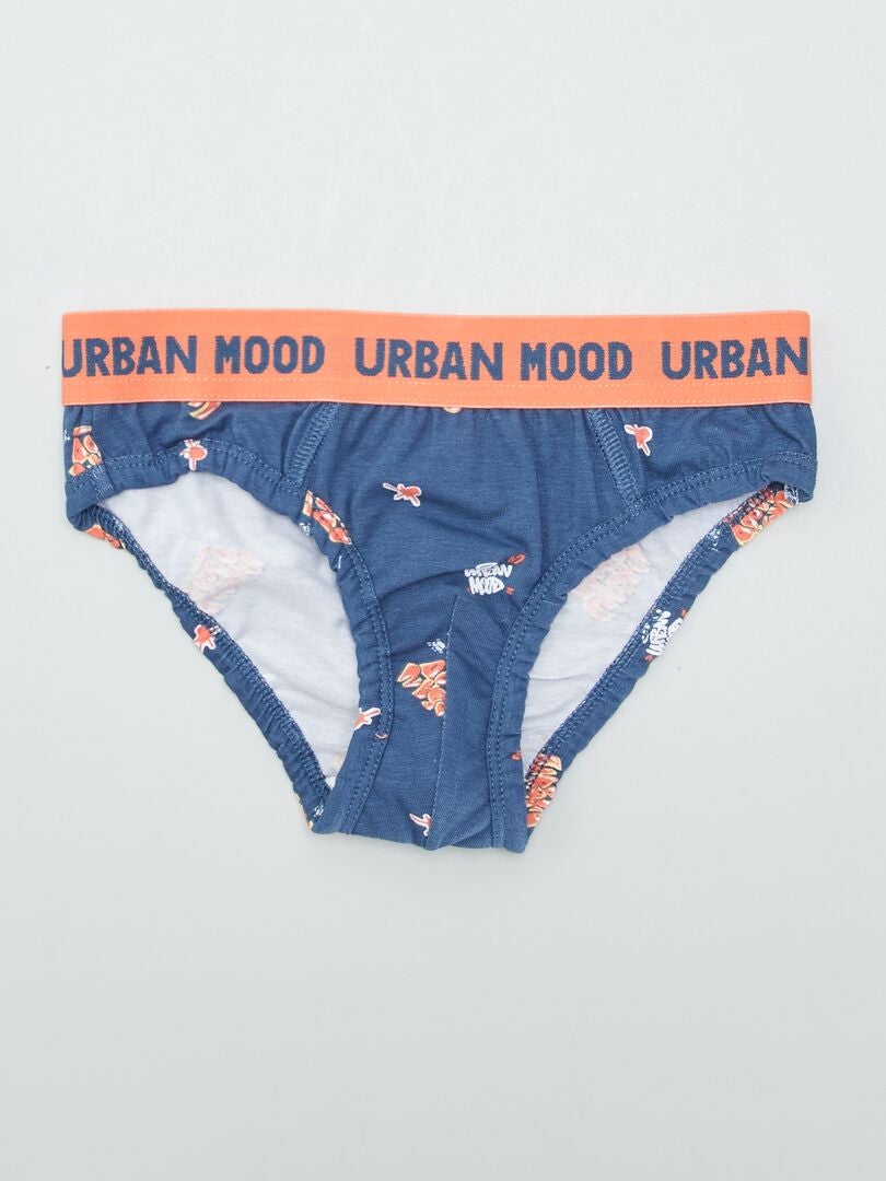Conjunto de 3 calzoncillos estampados - AZUL