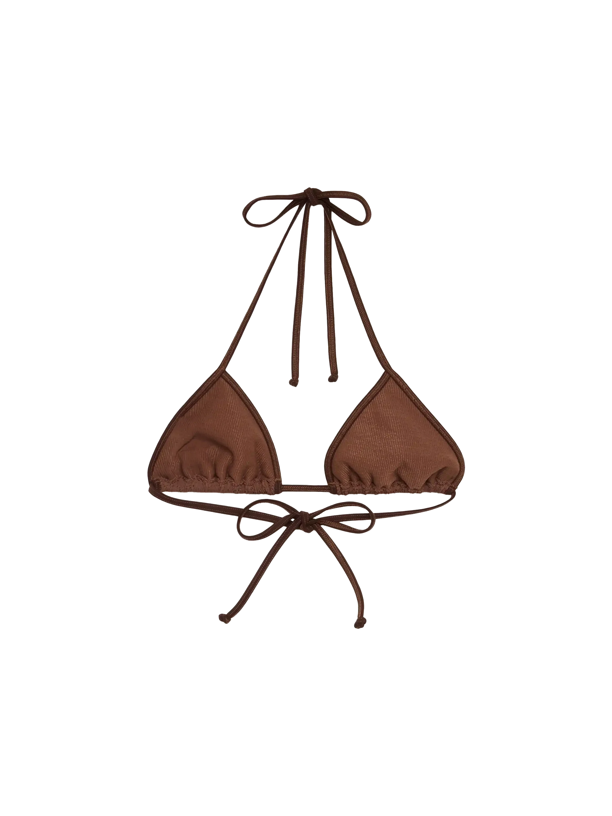 Top triangular arrugado Leah Brown