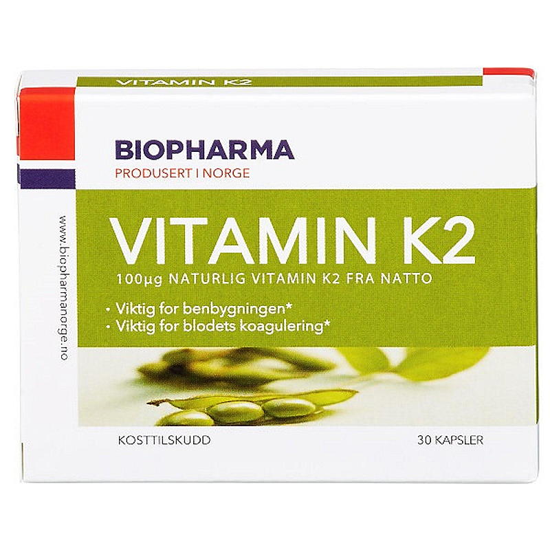 Biopharma Vitamine K-2 30 capsules Biopharma