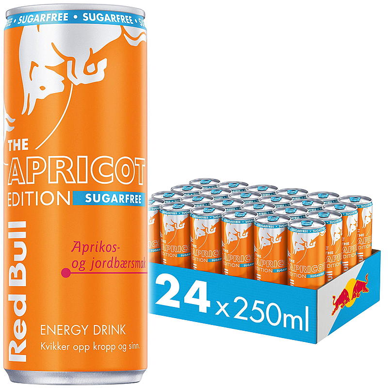 Red Bull Red Bull 250 ml utan socker Aprikosutgåva