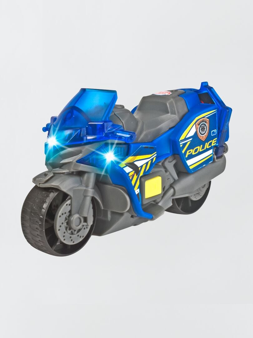 Dickie Toys politiemotor - Grijs/Blauw