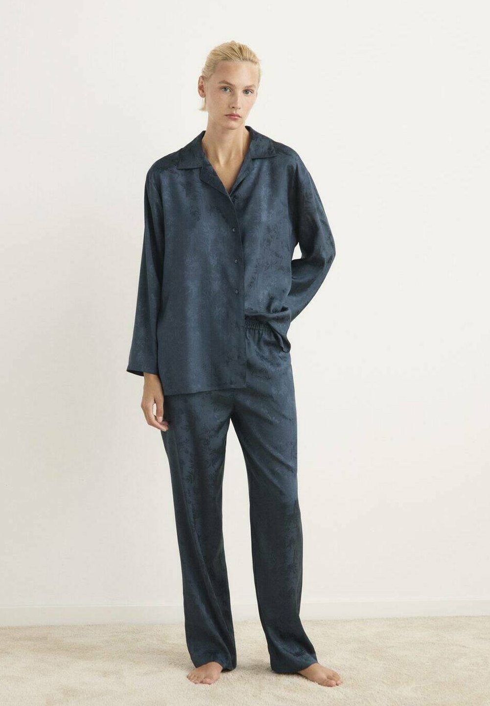 Bas de pyjama Mango - bleu foncé