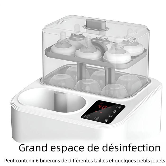 Chauffe-biberon, grande capacité, séchage, stérilisation, décongélation, chauffage des aliments, minuterie, 680 W