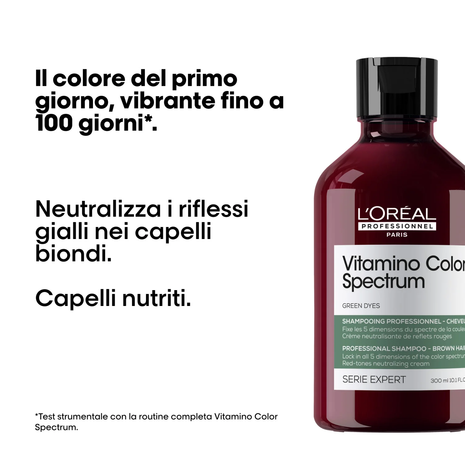 SERIE EXPERT New Vitamino Color Spectrum Shampoo Green Dyes - Shampoo Protezione Colore