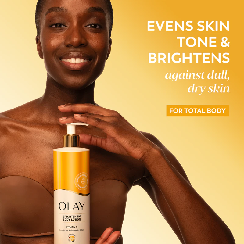 Olay Vitamin C Brightening Body Lotion is een hydraterende bodylotion met revitaliserende eigenschappen.